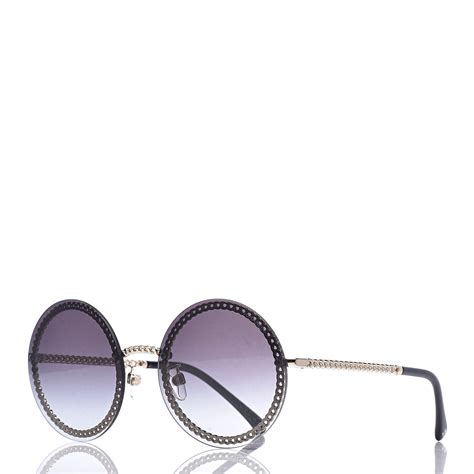 chanel round sunglasses